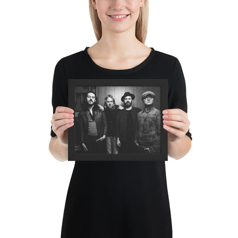 Black and White Framed Band Poster