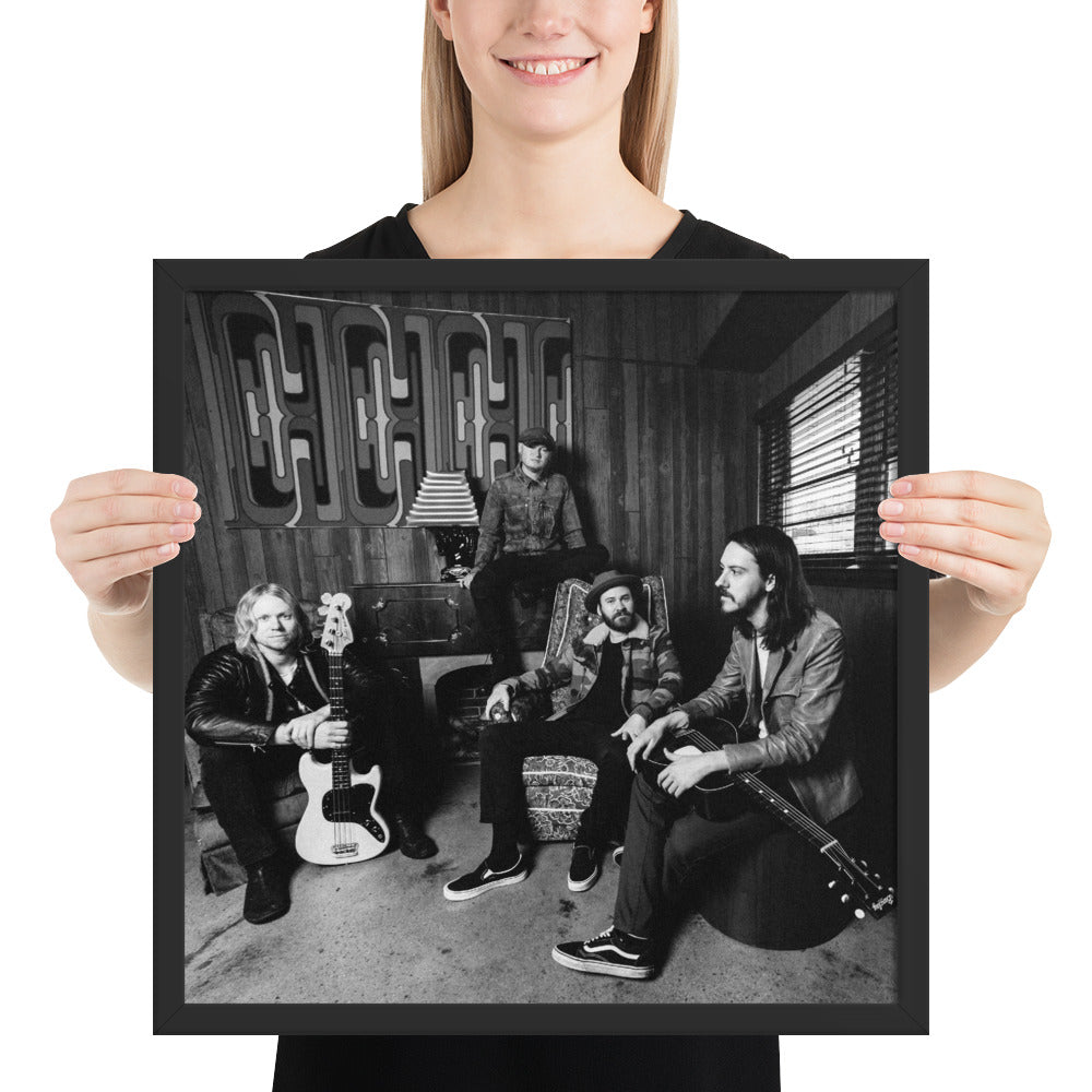 Black & White Framed Band Poster