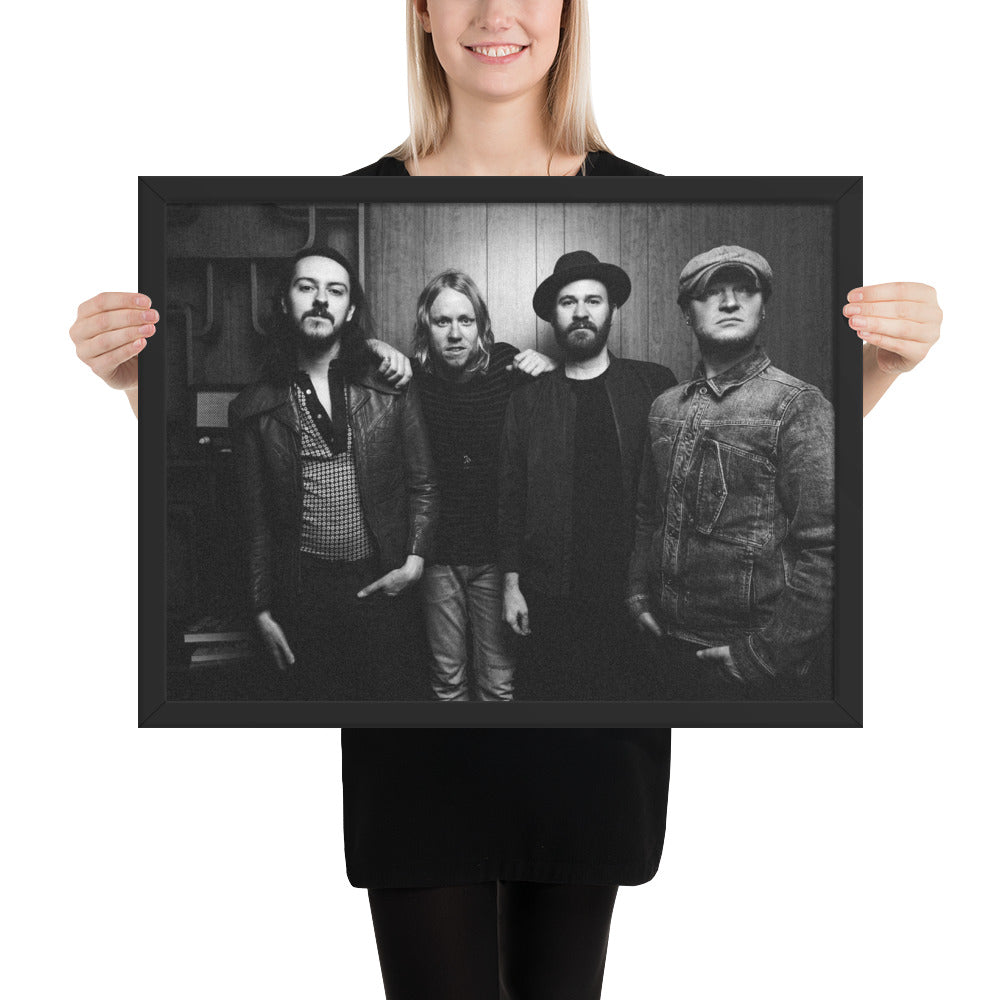 Black and White Framed Band Poster
